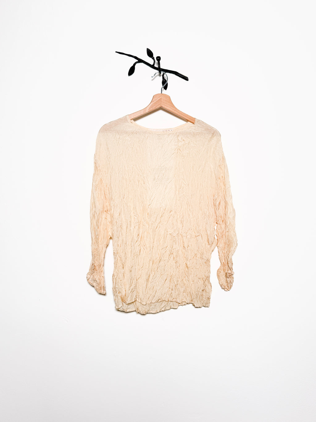 BLUSA SETA STROPICCIATA