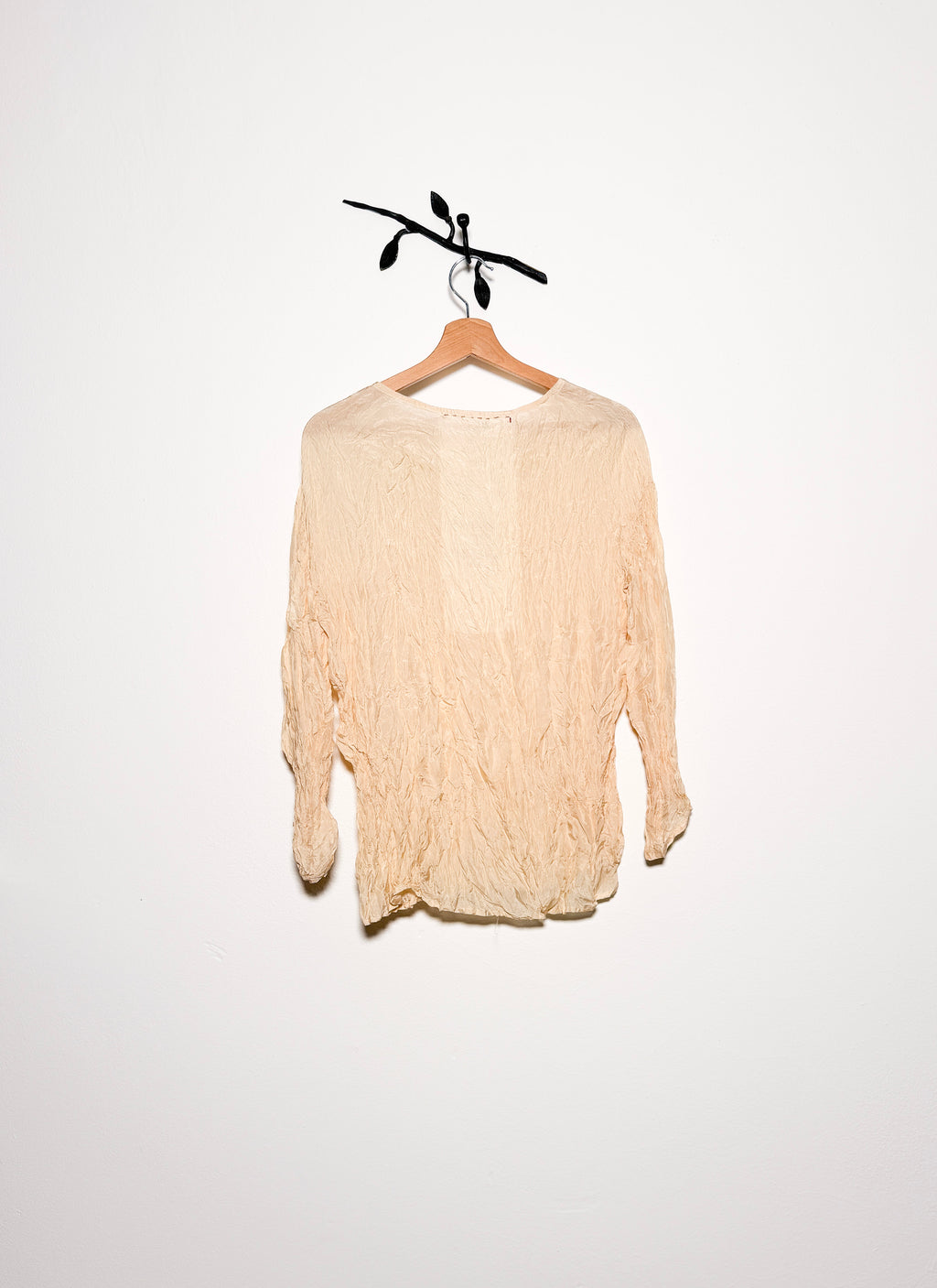 BLUSA SETA STROPICCIATA